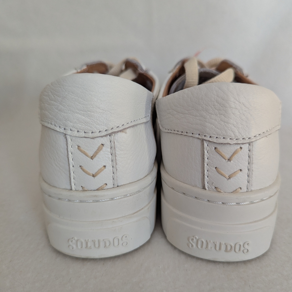 NWT/NIB Soludos Oasis White Ibiza Platform Sneakers, Women's Size 7.5 - Picture 4 of 8